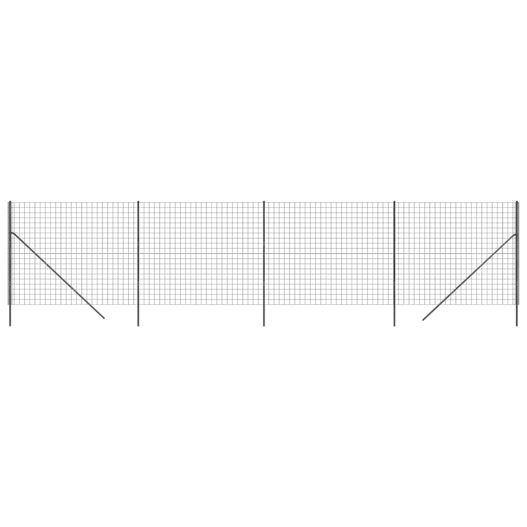 Gard plasă de sârmă, antracit, 1,8x10 m, oțel galvanizat Lando - Lando