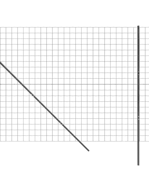 Încărcați imaginea în vizualizatorul Galerie, Gard plasă de sârmă, antracit, 2,2x10 m, oțel galvanizat Lando - Lando
