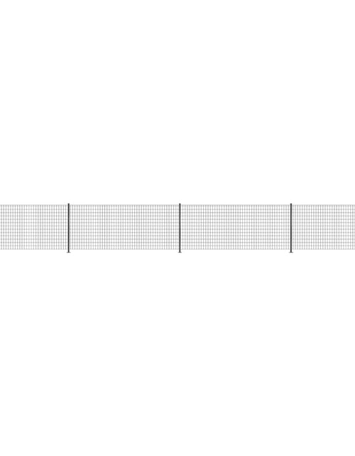 Încărcați imaginea în vizualizatorul Galerie, Gard plasă de sârmă cu bordură, antracit, 1,1x10 m - Lando
