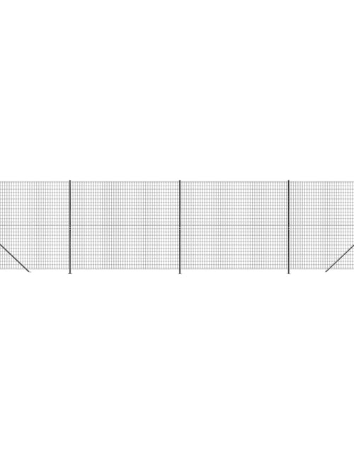 Загрузите изображение в средство просмотра галереи, Gard plasă de sârmă cu bordură, antracit, 1,6x10 m Lando - Lando
