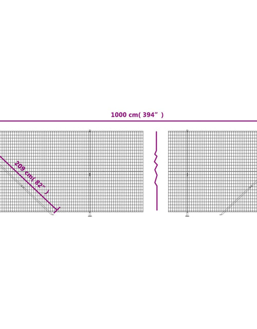 Încărcați imaginea în vizualizatorul Galerie, Gard plasă de sârmă cu bordură, antracit, 2,2x10 m - Lando
