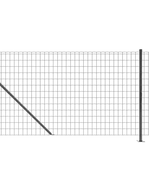 Загрузите изображение в средство просмотра галереи, Gard plasă de sârmă cu bordură, antracit, 1x25 m Lando - Lando

