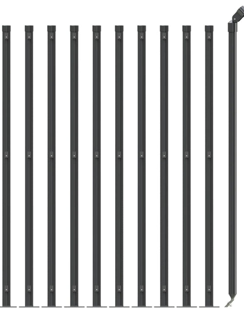 Загрузите изображение в средство просмотра галереи, Gard plasă de sârmă cu bordură, antracit, 1,1x25 m Lando - Lando
