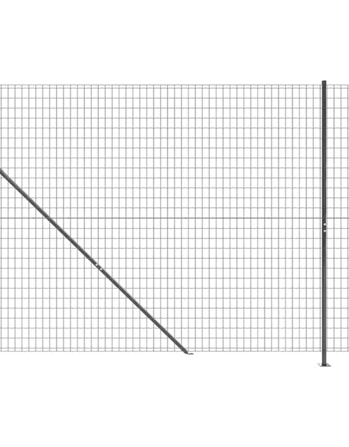 Încărcați imaginea în vizualizatorul Galerie, Gard plasă de sârmă cu bordură, antracit, 1,4x25 m Lando - Lando
