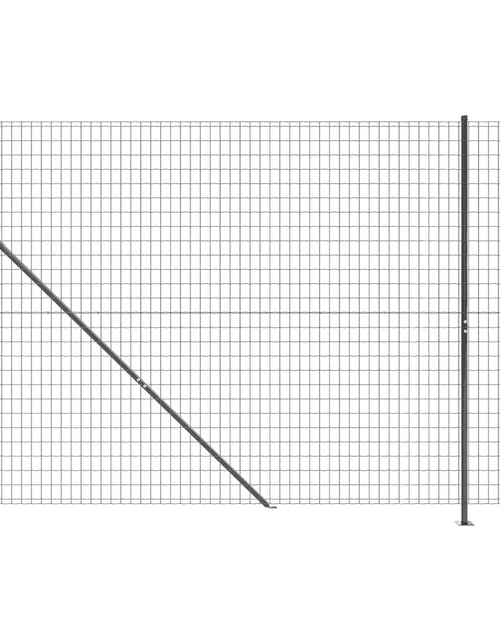 Încărcați imaginea în vizualizatorul Galerie, Gard plasă de sârmă cu bordură, antracit, 1,8x25 m Lando - Lando
