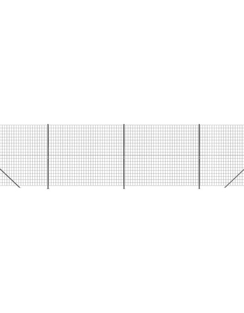 Încărcați imaginea în vizualizatorul Galerie, Gard plasă de sârmă cu bordură, antracit, 1,4x10 m Lando - Lando
