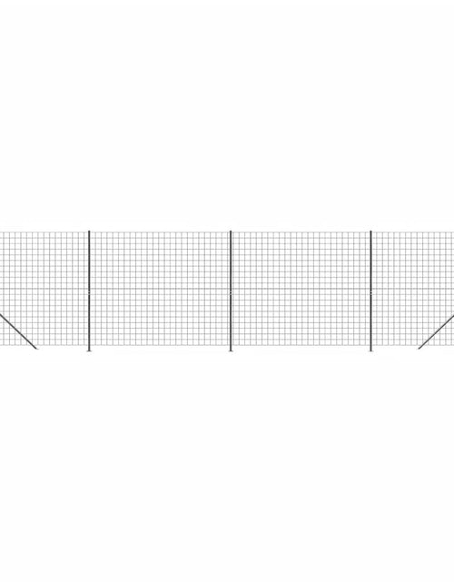 Încărcați imaginea în vizualizatorul Galerie, Gard plasă de sârmă cu bordură, antracit, 1,6x10 m Lando - Lando
