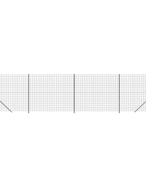 Încărcați imaginea în vizualizatorul Galerie, Gard plasă de sârmă cu bordură, antracit, 1,8x10 m Lando - Lando
