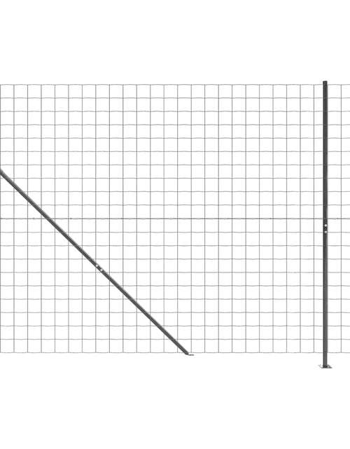 Încărcați imaginea în vizualizatorul Galerie, Gard plasă de sârmă cu bordură, antracit, 2,2x10 m Lando - Lando
