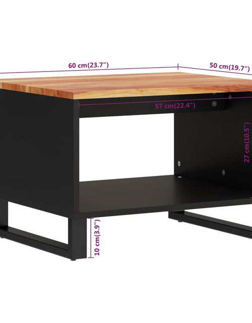 Загрузите изображение в средство просмотра галереи, Măsuță de cafea, 60x50x40 cm, lemn masiv de acacia Lando - Lando
