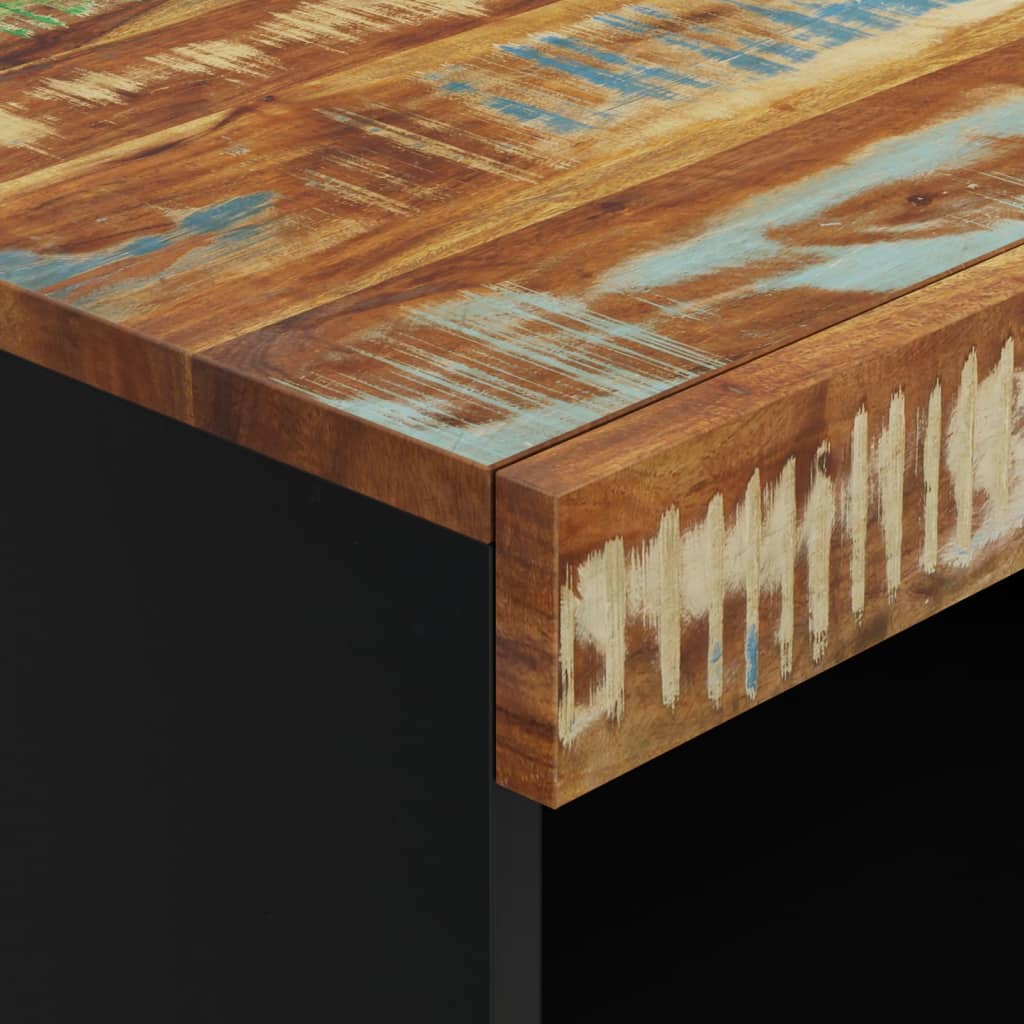 Dulap lateral, 60x33x75 cm, lemn masiv recuperat - Lando