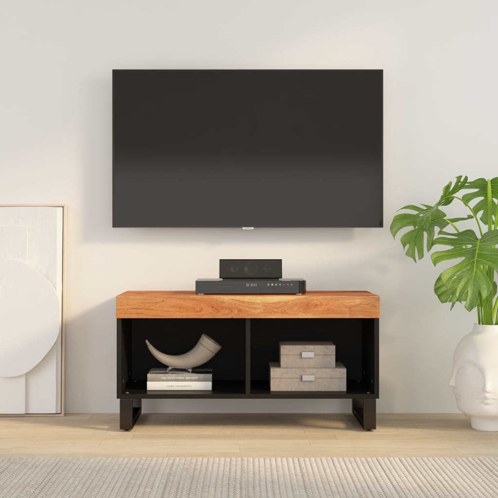 Comodă TV, 85x33x43,5 cm, lemn masiv de acacia - Lando