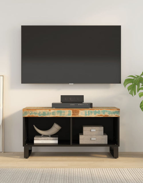 Загрузите изображение в средство просмотра галереи, Comodă TV, 85x33x43,5 cm, lemn masiv reciclat - Lando
