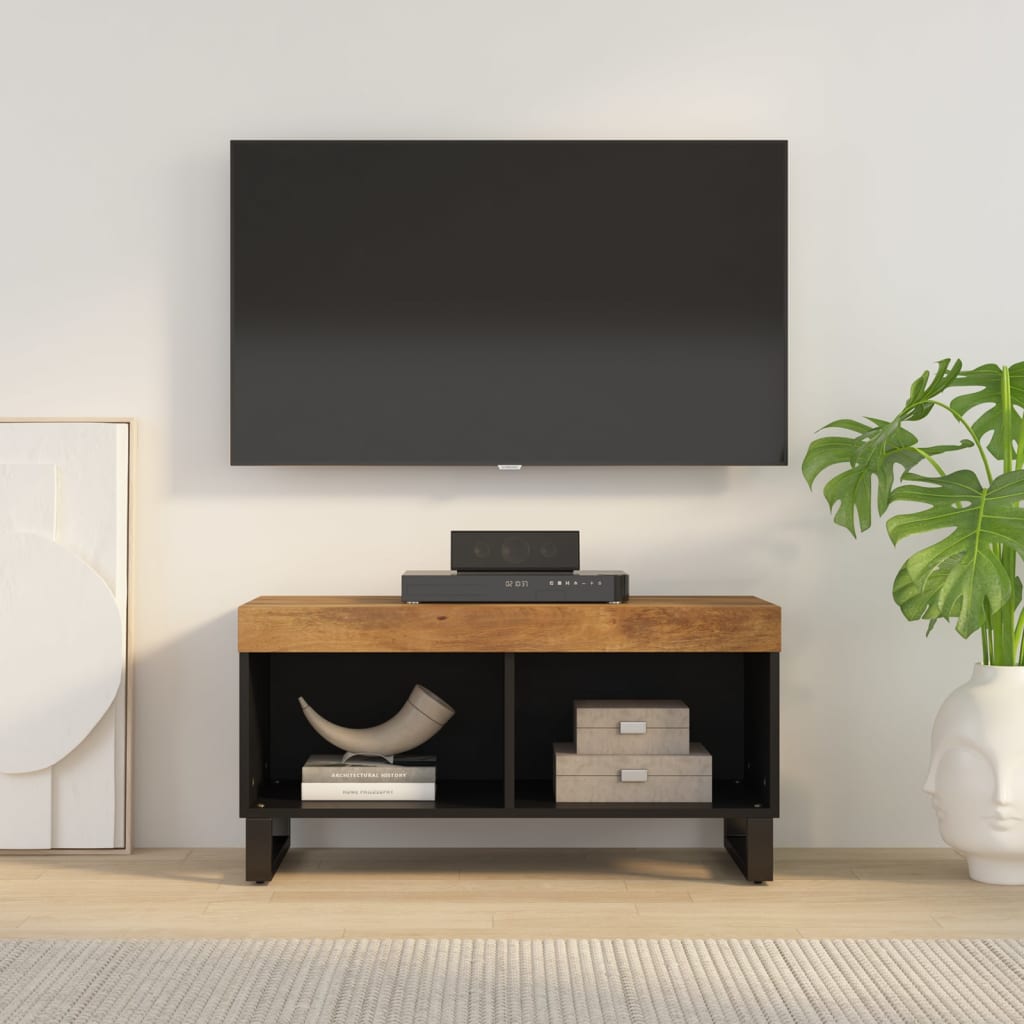 Comodă TV, 85x33x43,5 cm, lemn masiv de mango - Lando
