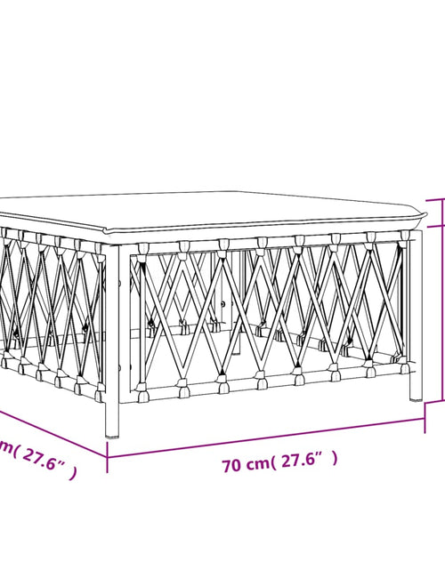 Загрузите изображение в средство просмотра галереи, Taburet de grădină cu pernă, antracit, material țesut - Lando

