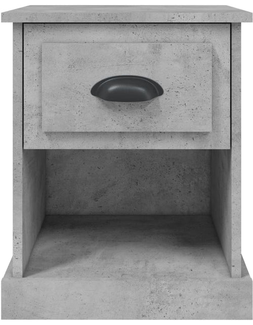 Загрузите изображение в средство просмотра галереи, Noptieră, gri beton, 39x39x47,5 cm, lemn prelucrat - Lando
