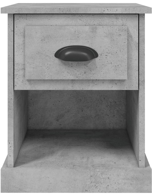 Încărcați imaginea în vizualizatorul Galerie, Noptiere, 2 buc, gri beton, 39x39x47,5 cm, lemn prelucrat - Lando
