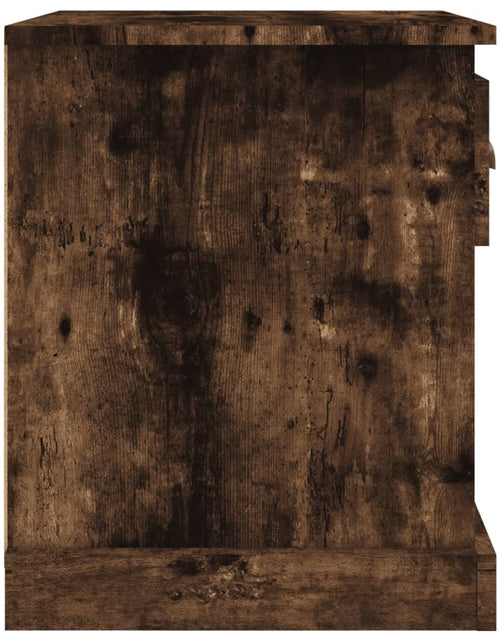 Загрузите изображение в средство просмотра галереи, Noptieră, stejar afumat, 39x39x47,5 cm, lemn prelucrat - Lando
