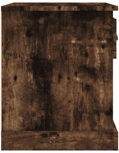 Загрузите изображение в средство просмотра галереи, Noptiere, 2 buc., stejar afumat, 39x39x47,5 cm, lemn prelucrat - Lando
