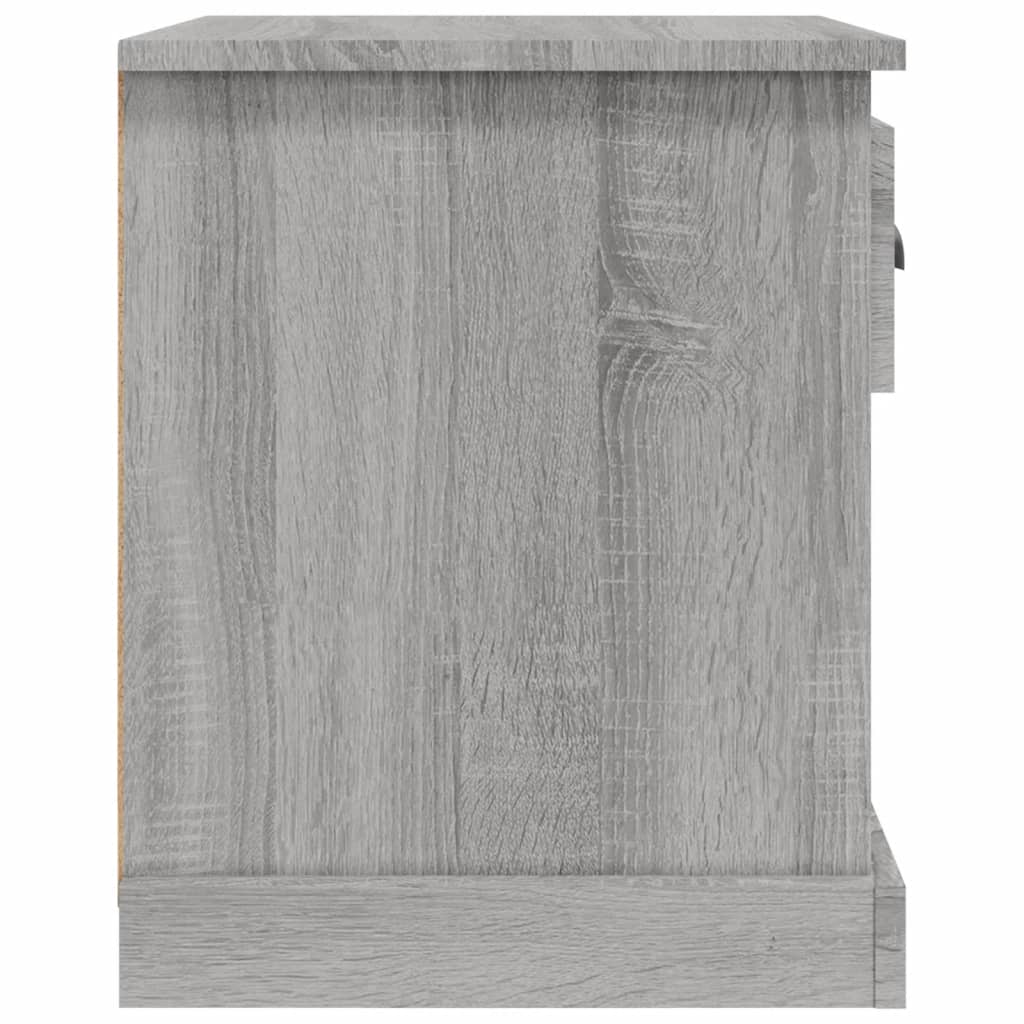 Noptiere, 2 buc., gri sonoma, 39x39x47,5 cm, lemn prelucrat - Lando