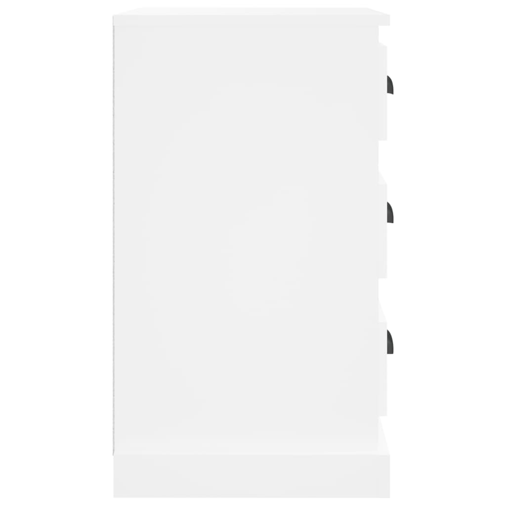 Noptieră, alb, 39x39x67 cm, lemn prelucrat - Lando
