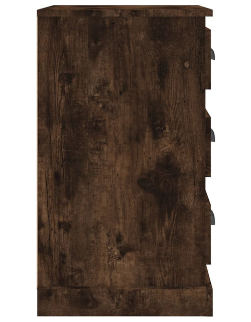 Încărcați imaginea în vizualizatorul Galerie, Noptieră, stejar afumat, 39x39x67 cm, lemn prelucrat - Lando
