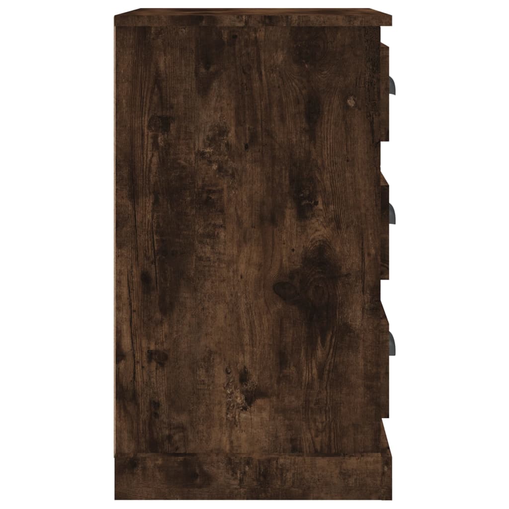 Noptieră, stejar afumat, 39x39x67 cm, lemn prelucrat - Lando