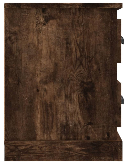 Încărcați imaginea în vizualizatorul Galerie, Comodă TV, stejar afumat, 102x35,5x47,5 cm, lemn prelucrat Lando - Lando
