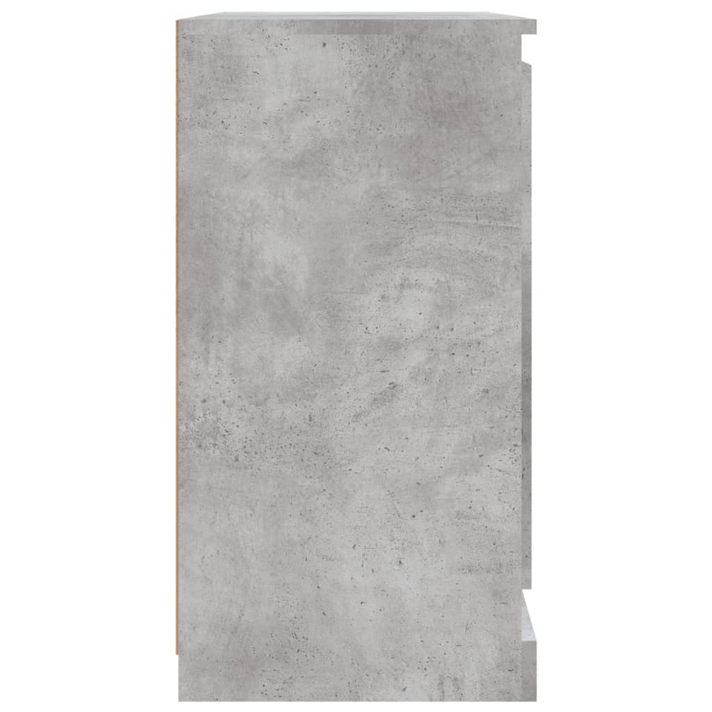 Servantă, gri beton, 70x35,5x67,5 cm, lemn prelucrat Lando - Lando