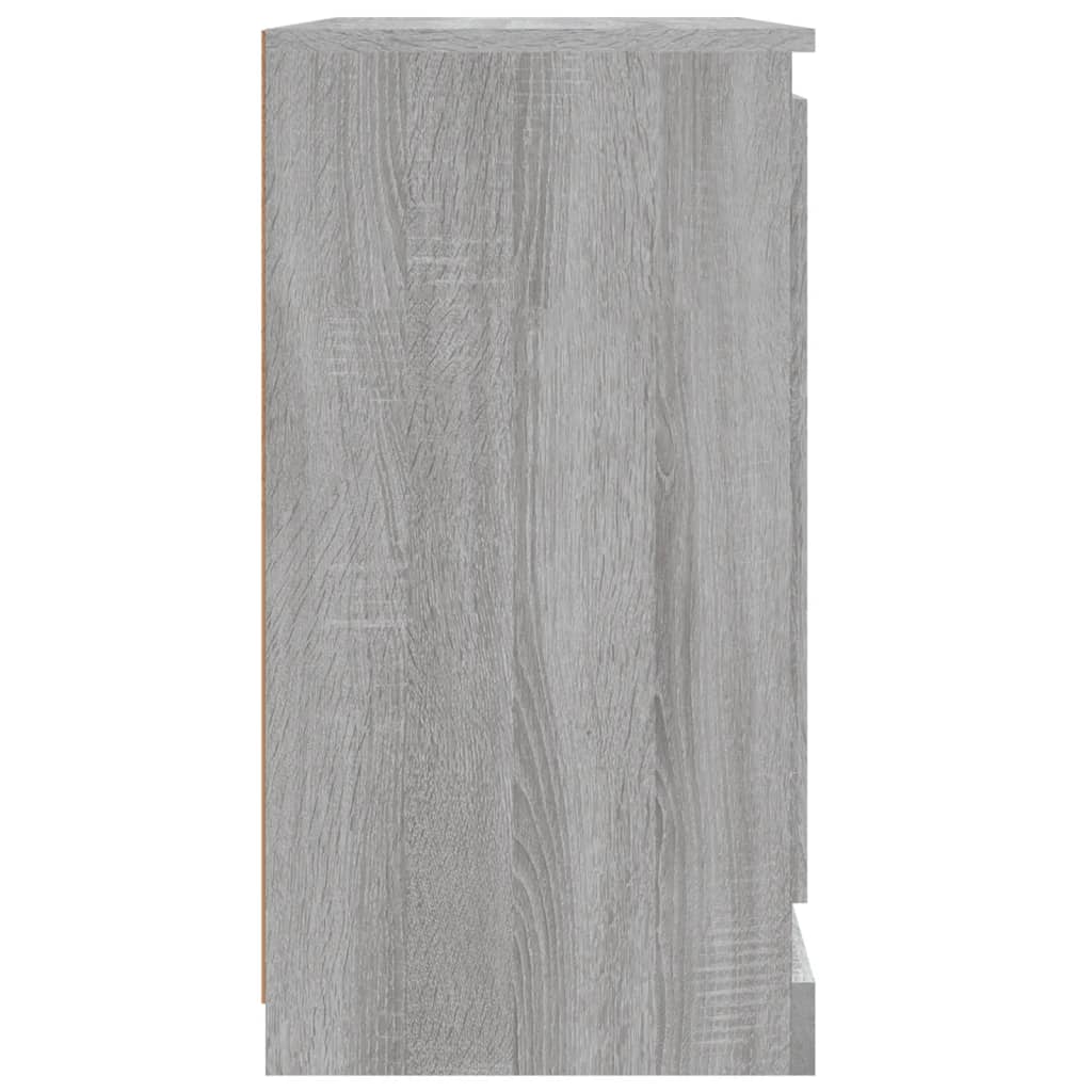 Servantă, gri sonoma, 70x35,5x67,5 cm, lemn prelucrat - Lando