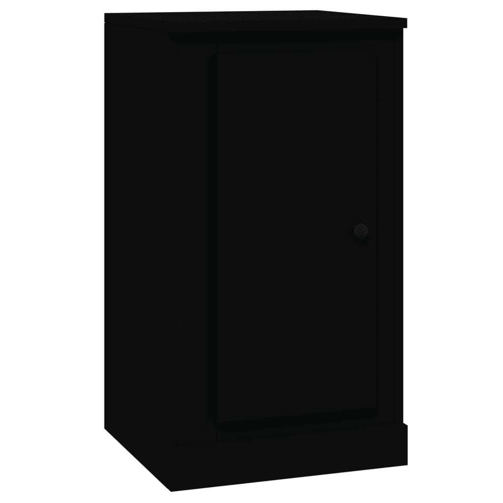 Servante, 2 buc., negru, 37,5x35,5x67,5 cm, lemn prelucrat - Lando