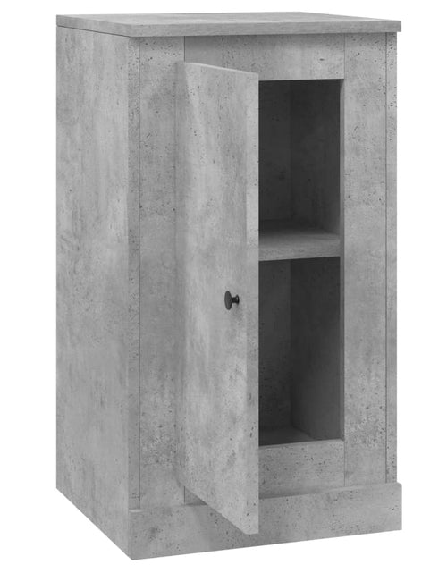 Încărcați imaginea în vizualizatorul Galerie, Servantă, gri beton, 37,5x35,5x67,5 cm, lemn prelucrat Lando - Lando
