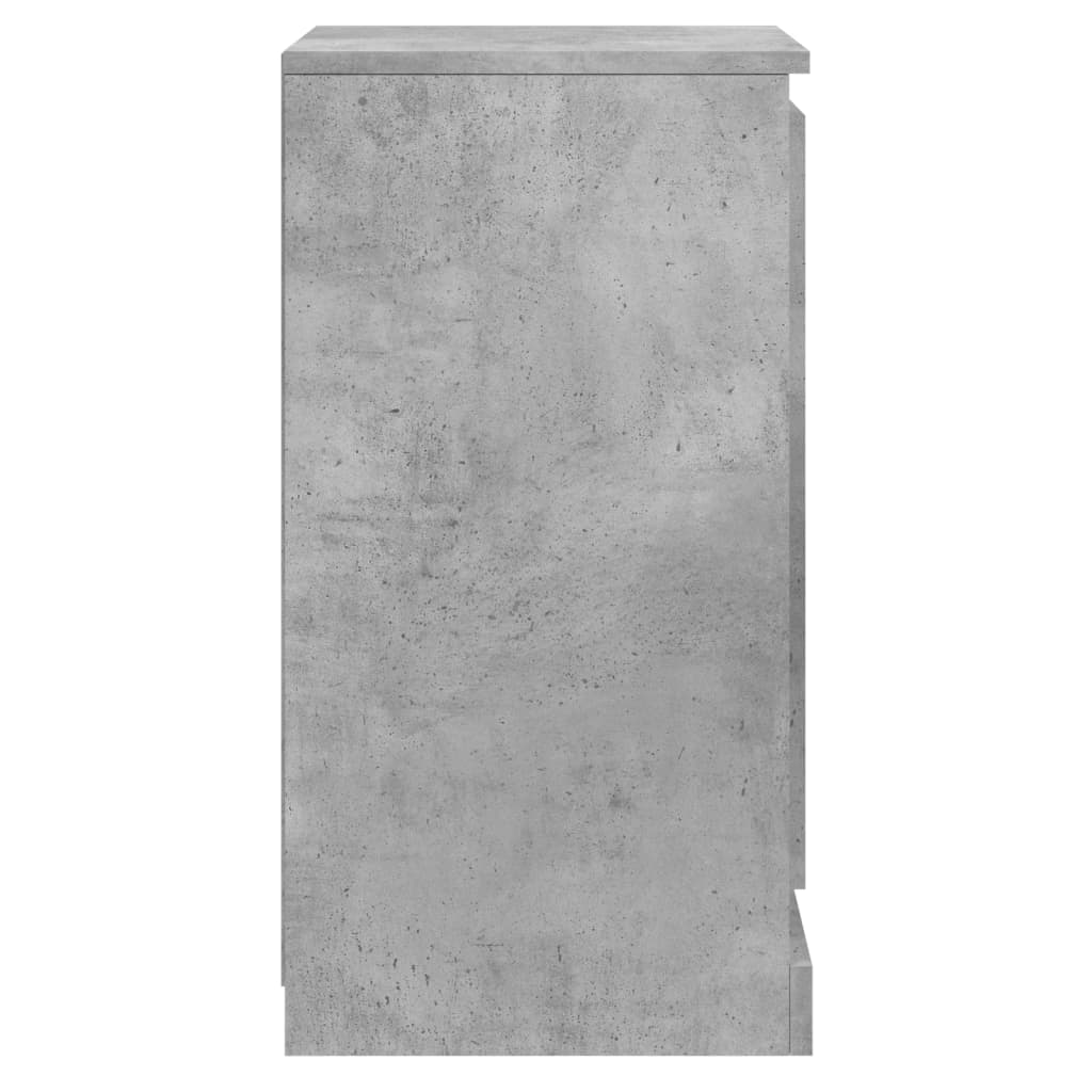 Servantă, gri beton, 37,5x35,5x67,5 cm, lemn prelucrat Lando - Lando