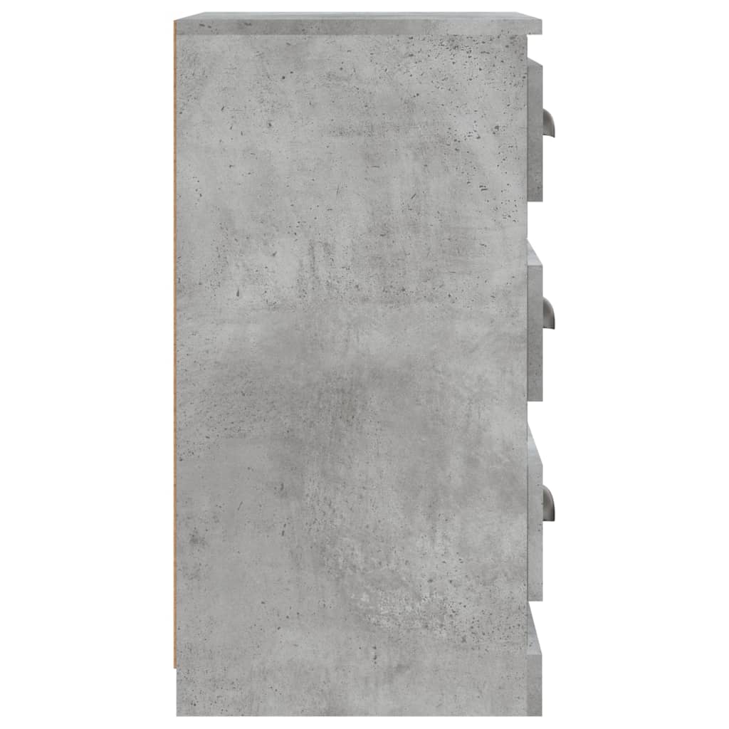 Servantă, gri beton, 36x35,5x67,5 cm, lemn prelucrat Lando - Lando