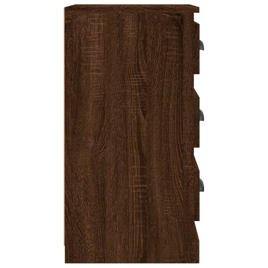 Servantă, stejar maro, 36x35,5x67,5 cm, lemn prelucrat Lando - Lando