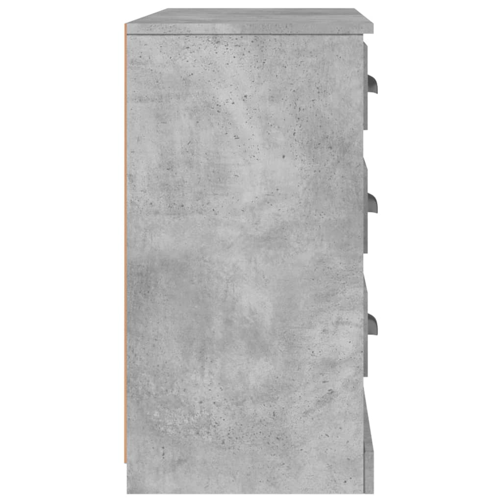 Servantă, gri beton, 104,5x35,5x67,5 cm, lemn prelucrat Lando - Lando