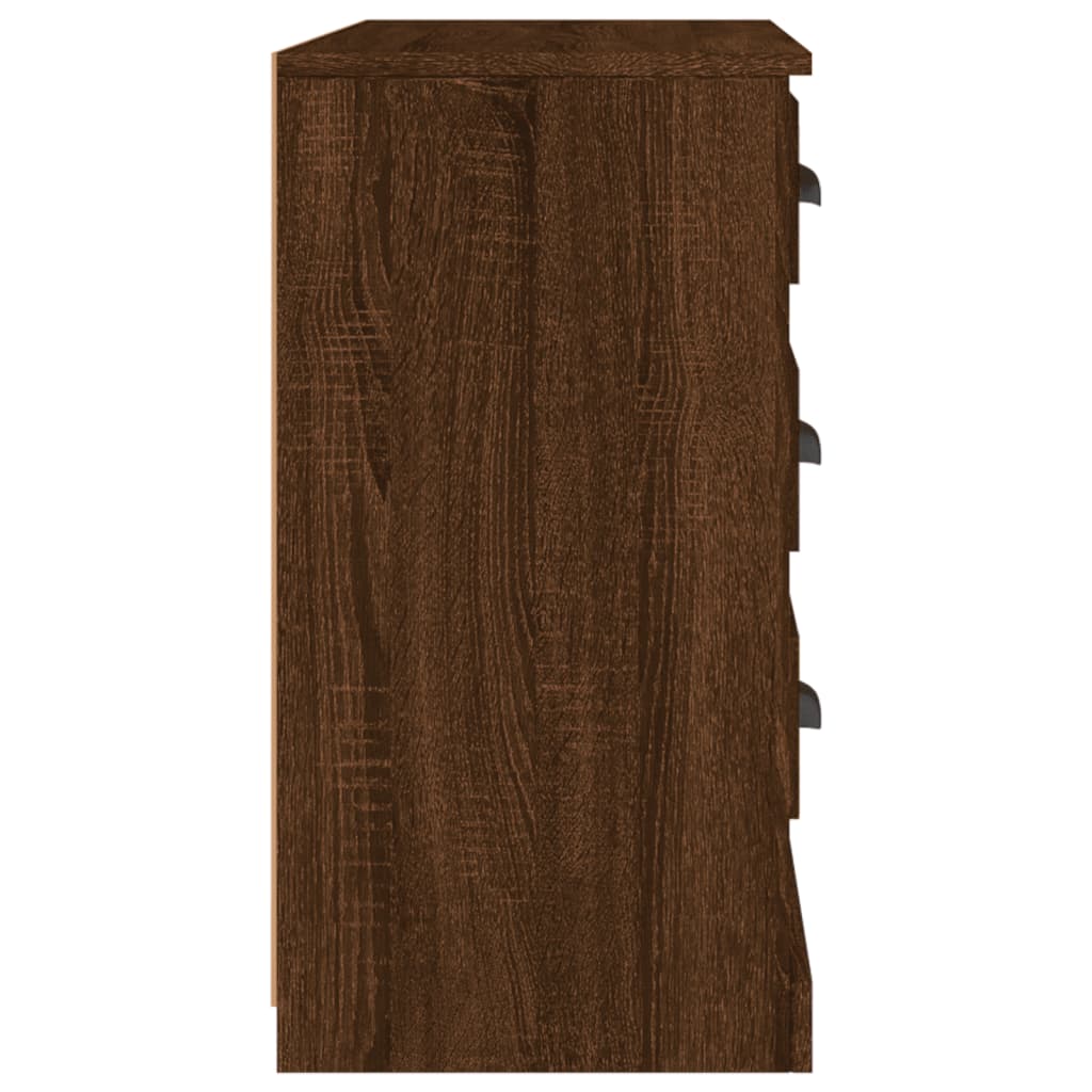 Servantă, stejar maro, 104,5x35,5x67,5 cm, lemn prelucrat Lando - Lando