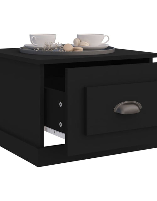 Încărcați imaginea în vizualizatorul Galerie, Măsuță de cafea, negru, 50x50x35 cm, lemn compozit Lando - Lando
