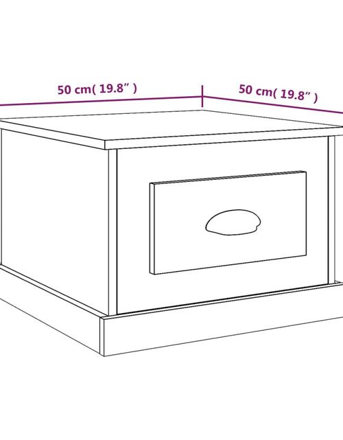 Загрузите изображение в средство просмотра галереи, Măsuță de cafea, stejar sonoma, 50x50x35 cm, lemn prelucrat Lando - Lando
