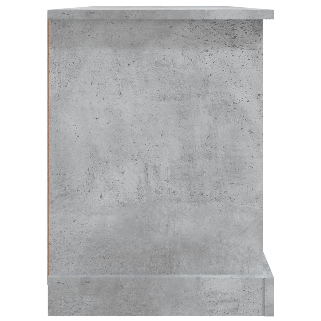 Comodă TV, gri beton, 99,5x35,5x48 cm, lemn prelucrat Lando - Lando