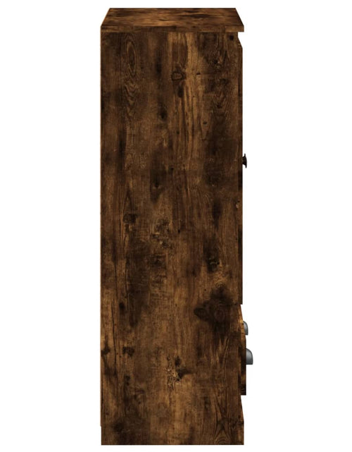 Încărcați imaginea în vizualizatorul Galerie, Dulap înalt, stejar afumat, 60x35,5x103,5 cm, lemn prelucrat Lando - Lando

