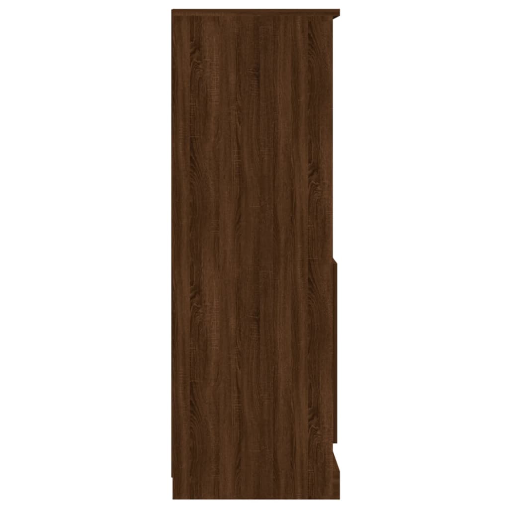 Dulap înalt, stejar maro, 60x35,5x103,5 cm, lemn prelucrat Lando - Lando