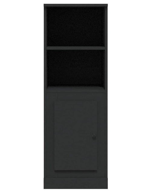 Încărcați imaginea în vizualizatorul Galerie, Dulap înalt, negru, 36x35,5x103,5 cm, lemn compozit Lando - Lando
