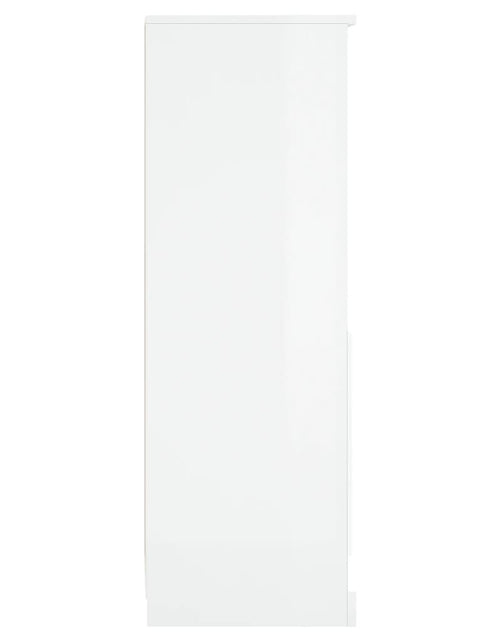 Încărcați imaginea în vizualizatorul Galerie, Dulap înalt, alb extralucios, 36x35,5x103,5 cm, lemn compozit Lando - Lando
