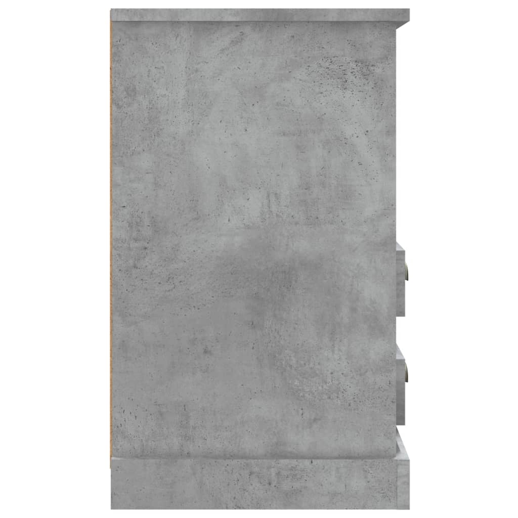 Noptieră, gri beton, 43x36x60 cm - Lando