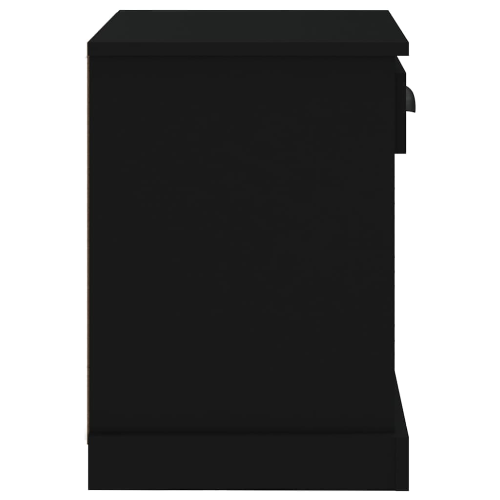 Noptiere, negru, 43x36x50 cm - Lando