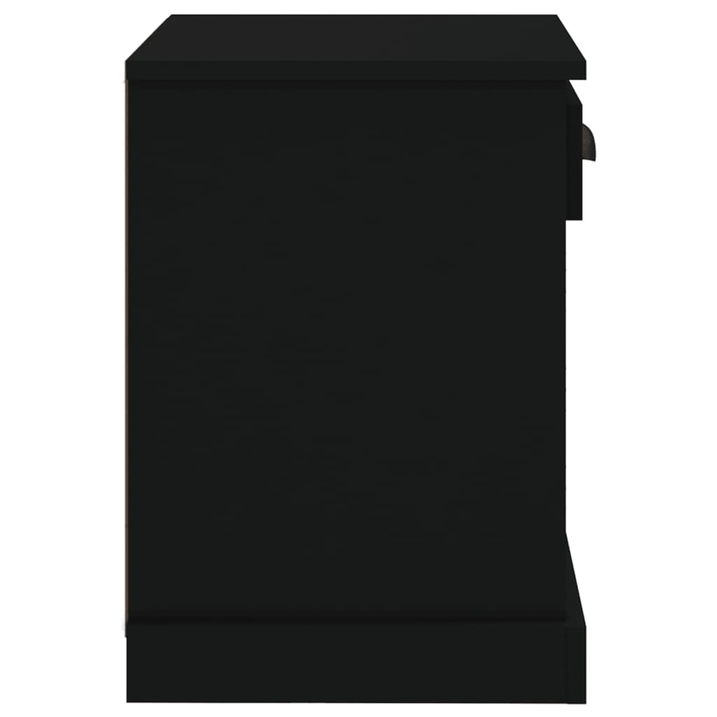 Noptiere, 2 buc., negru, 40x35x50 cm - Lando