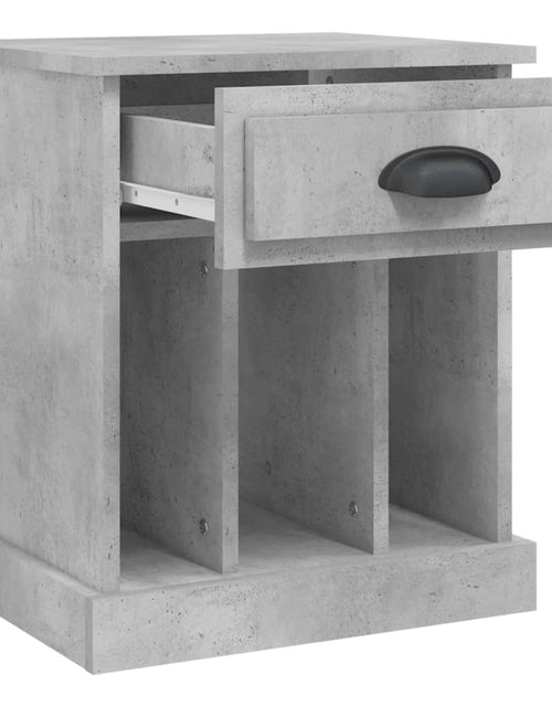 Încărcați imaginea în vizualizatorul Galerie, Noptiere, gri beton, 43x36x50 cm - Lando
