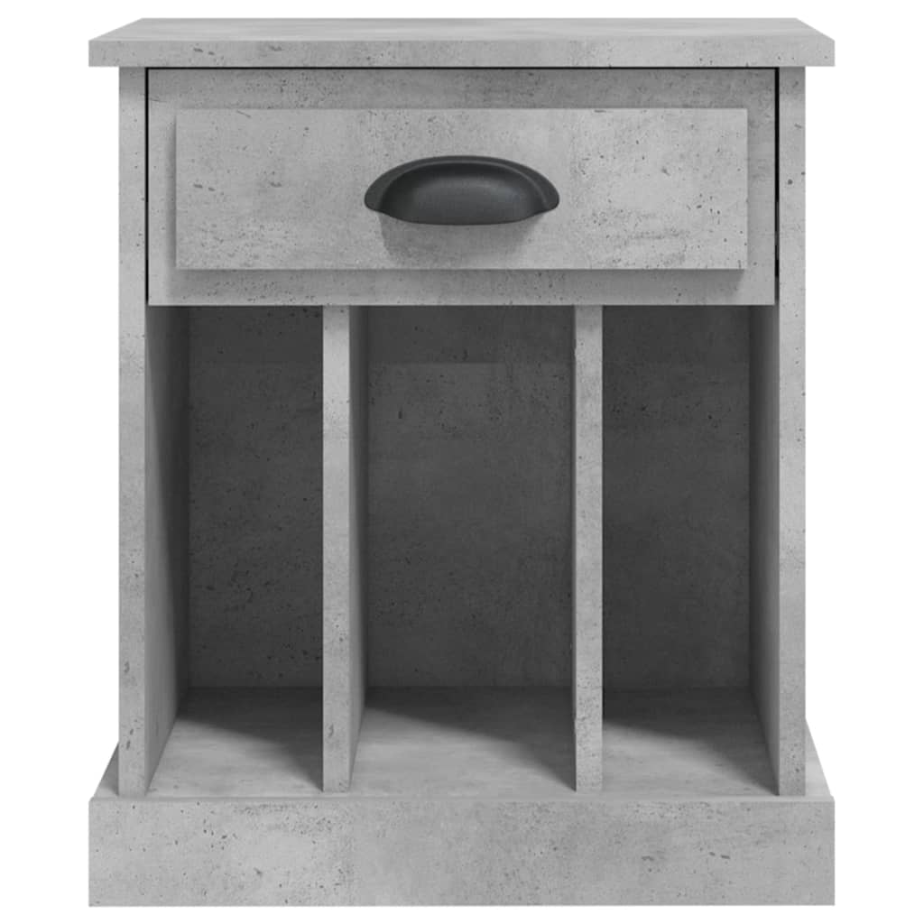 Noptiere, 2 buc., gri beton, 43x36x50 cm - Lando