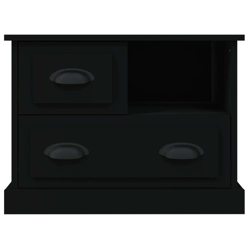 Noptieră, negru, 60x39x45 cm - Lando